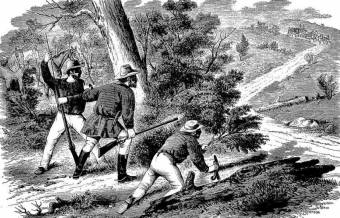Bushrangers waiting for the Mail. Australian Town and Country Journal Sat 22 Nov 1873 Page 24
