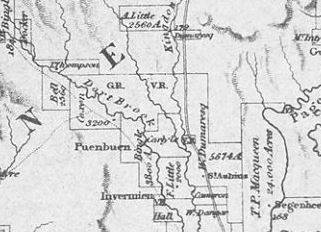 Map showing the location of Puen Buen 1837