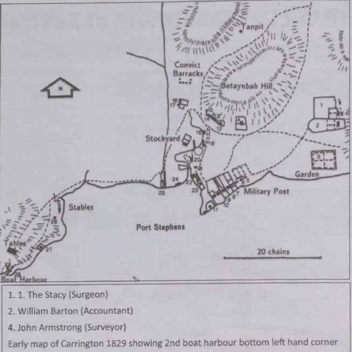 Early Map of Carrington. Myall Coast Messenger 15 March 2016