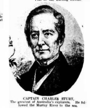 Charles Sturt of 39th regiment. Captain of the Guard on the Mariner in 1827
