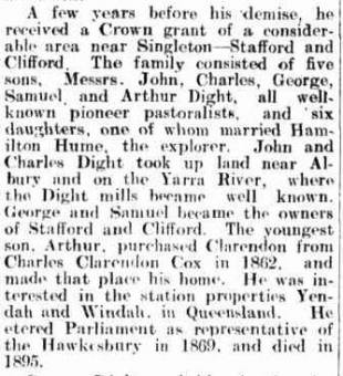 John Dight - Armidale Chronicle 21 July 1920