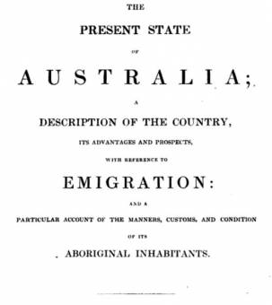 The Present State of Australia - Robert Dawson