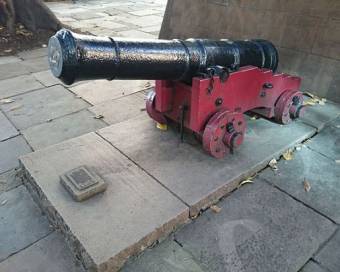 Six-pounder cannon thought to have belonged to the Sirius