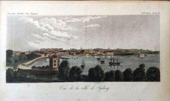 Vue de la ville de Sydney 1821. John William Lewis