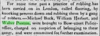 Walter Preston arrested in London in 1810