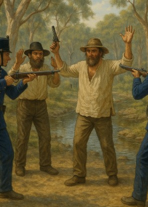 Capture of bushrangers by constables
